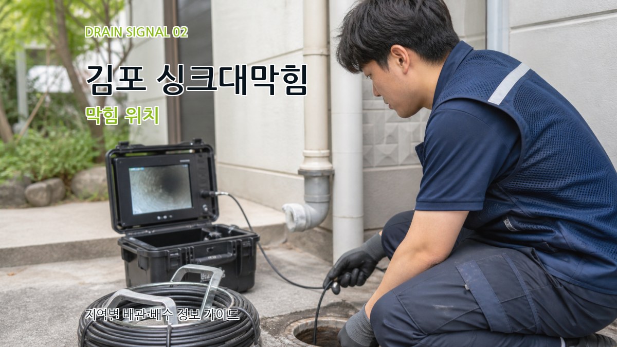 김포 싱크대막힘 막힘 위치