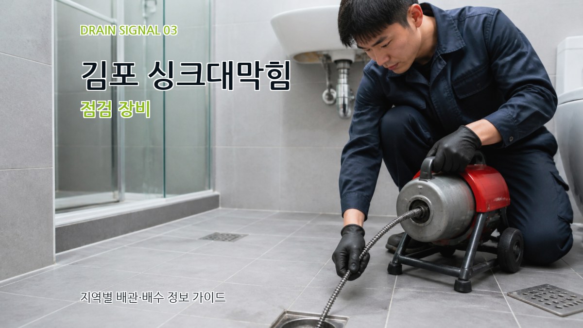 김포 싱크대막힘 점검 장비