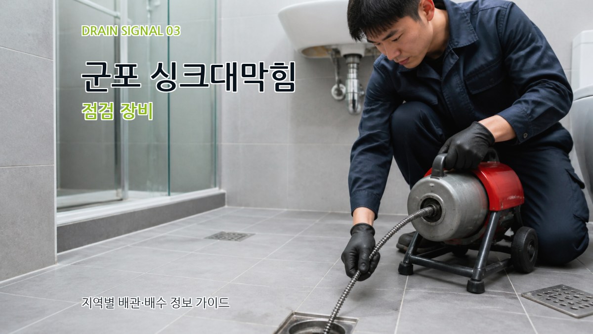 군포 싱크대막힘 점검 장비