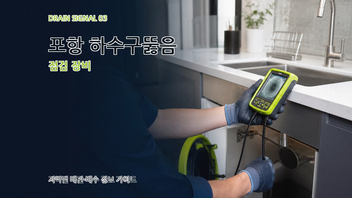 포항 하수구뚫음 점검 장비