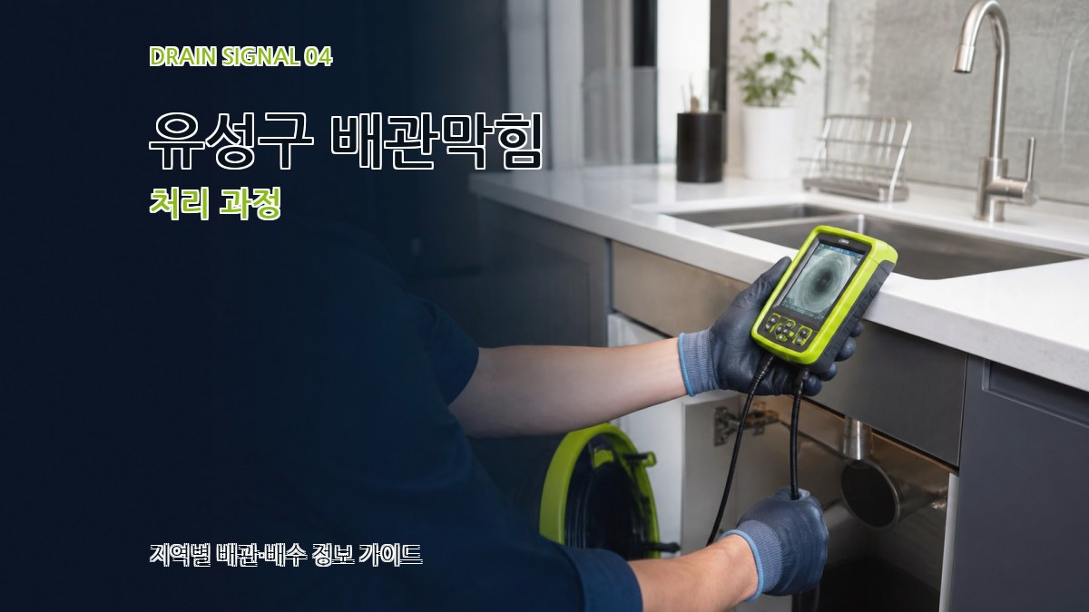 유성구 배관막힘 처리 과정