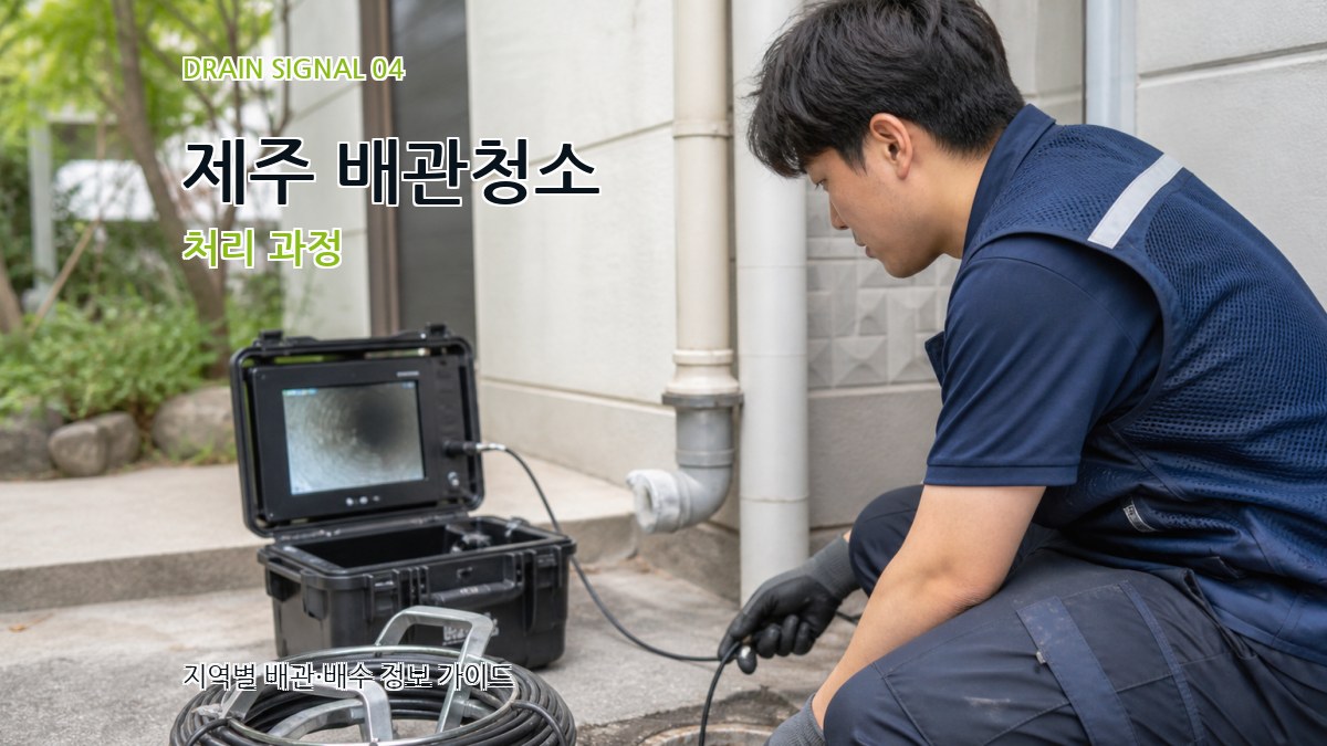 제주 배관청소 처리 과정