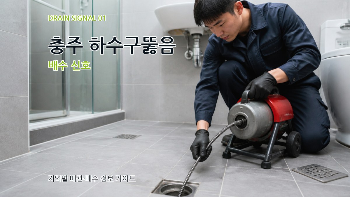 충주 하수구뚫음