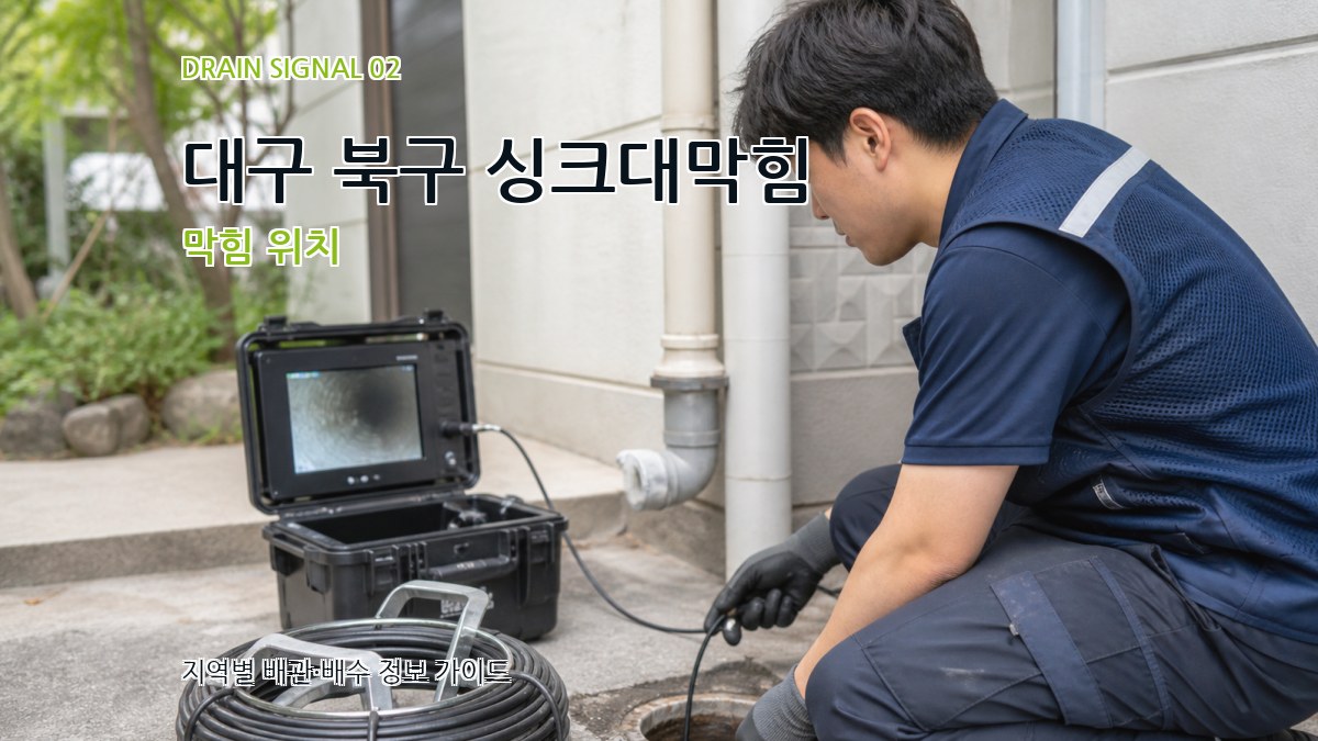 대구 북구 싱크대막힘 막힘 위치