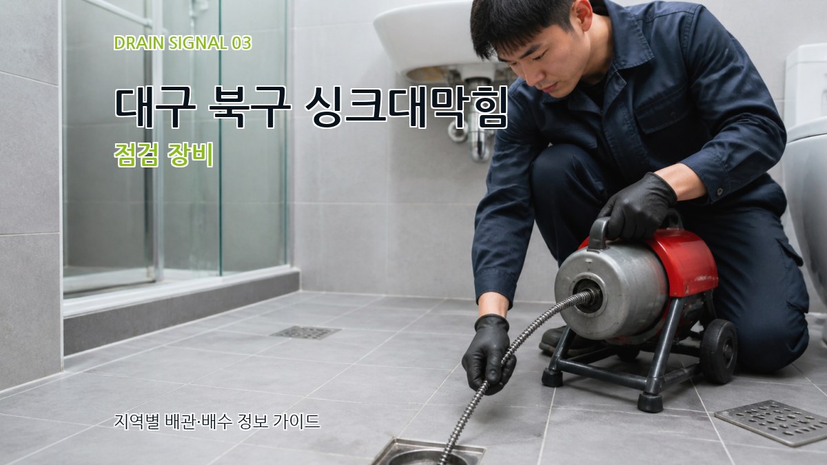 대구 북구 싱크대막힘 점검 장비
