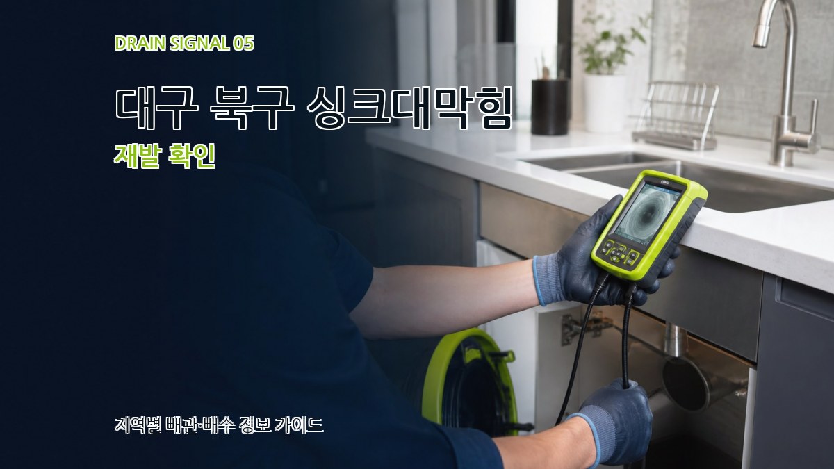 대구 북구 싱크대막힘 재발 확인