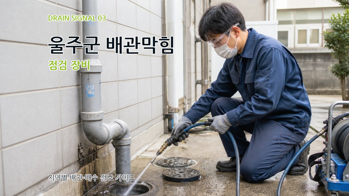 울주군 배관막힘 점검 장비