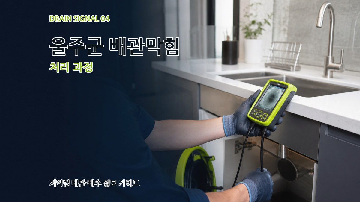 울주군 배관막힘 처리 과정