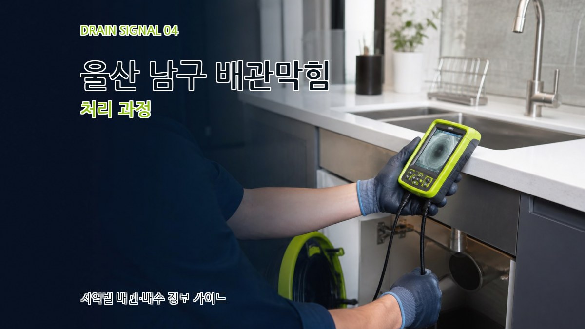 울산 남구 배관막힘 처리 과정