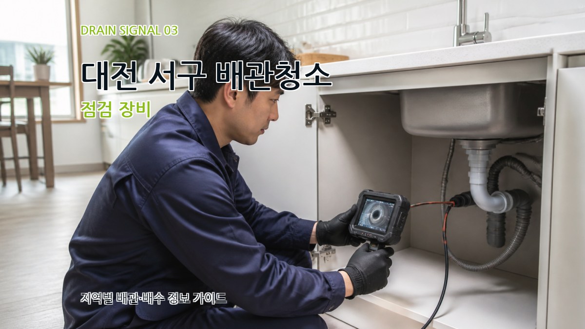 대전 서구 배관청소 점검 장비