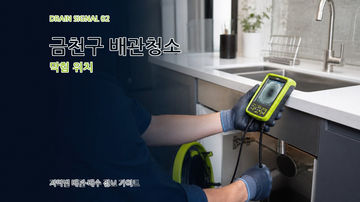 금천구 배관청소 막힘 위치