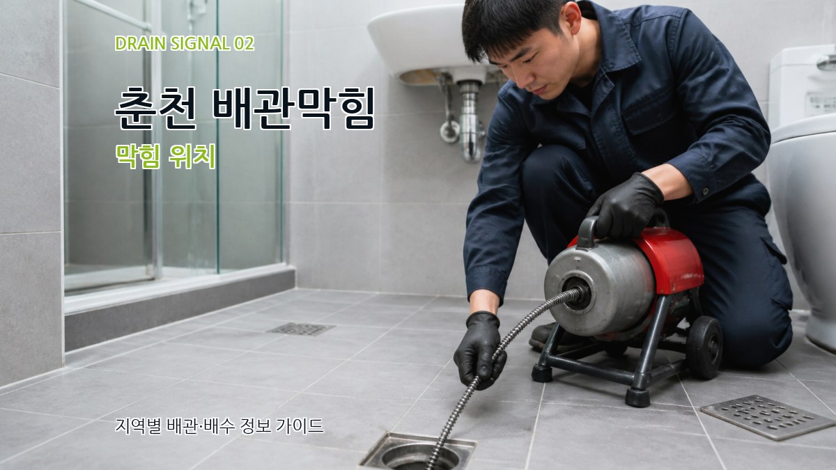춘천 배관막힘 막힘 위치