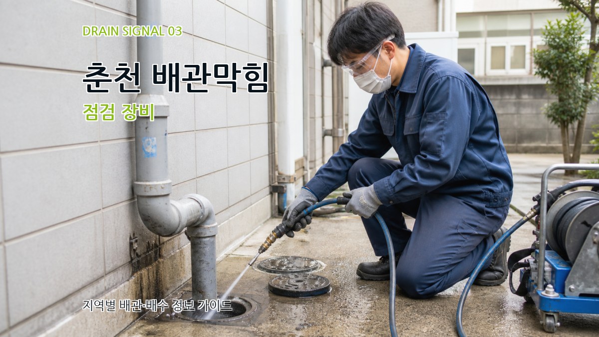 춘천 배관막힘 점검 장비