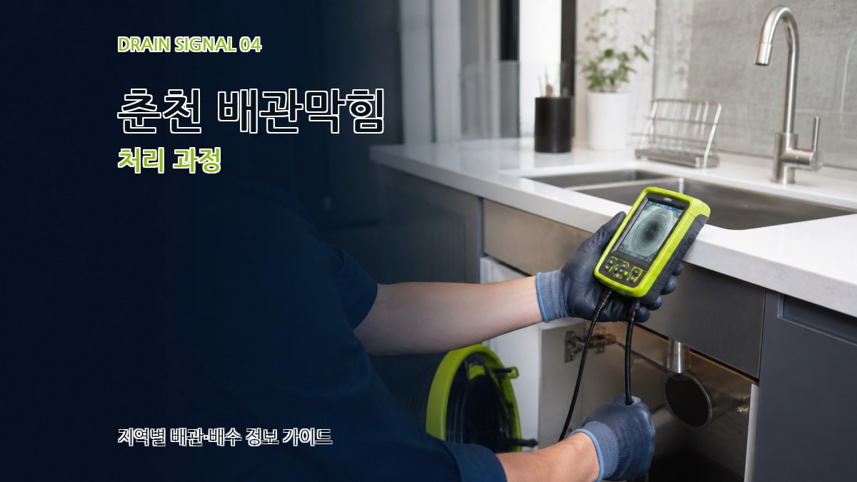 춘천 배관막힘 처리 과정