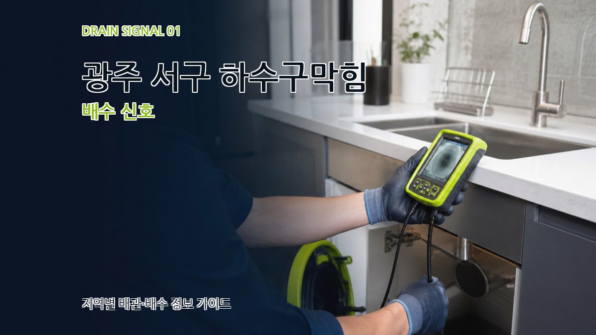 광주 서구 하수구막힘