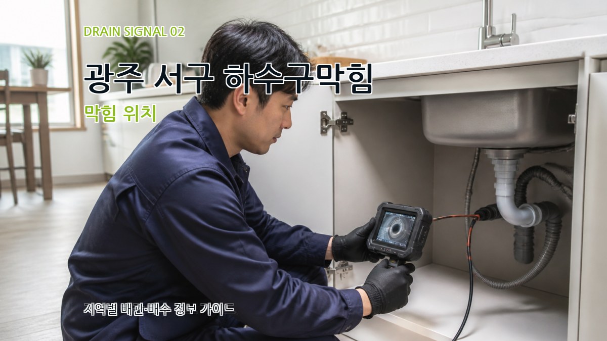 광주 서구 하수구막힘 막힘 위치
