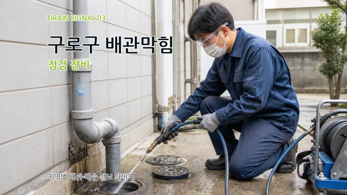 구로구 배관막힘 점검 장비
