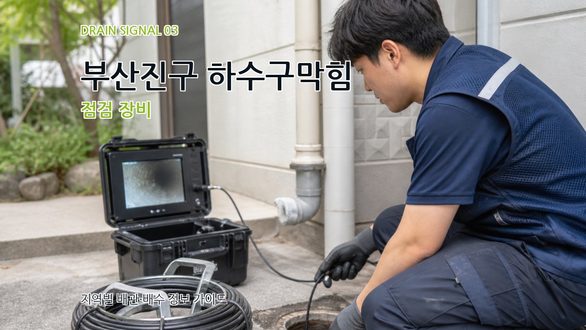 부산진구 하수구막힘 점검 장비