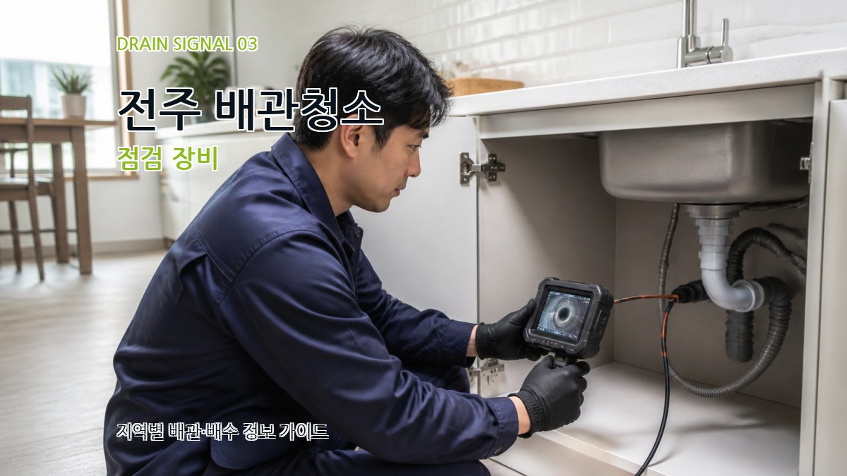 전주 배관청소 점검 장비