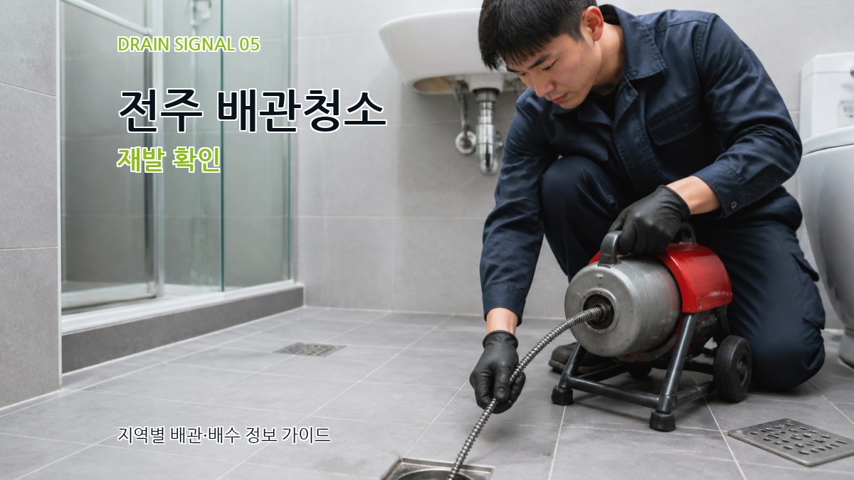 전주 배관청소 재발 확인