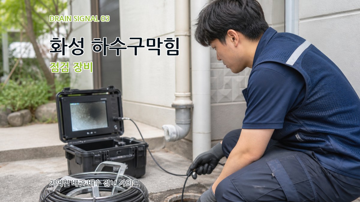 화성 하수구막힘 점검 장비