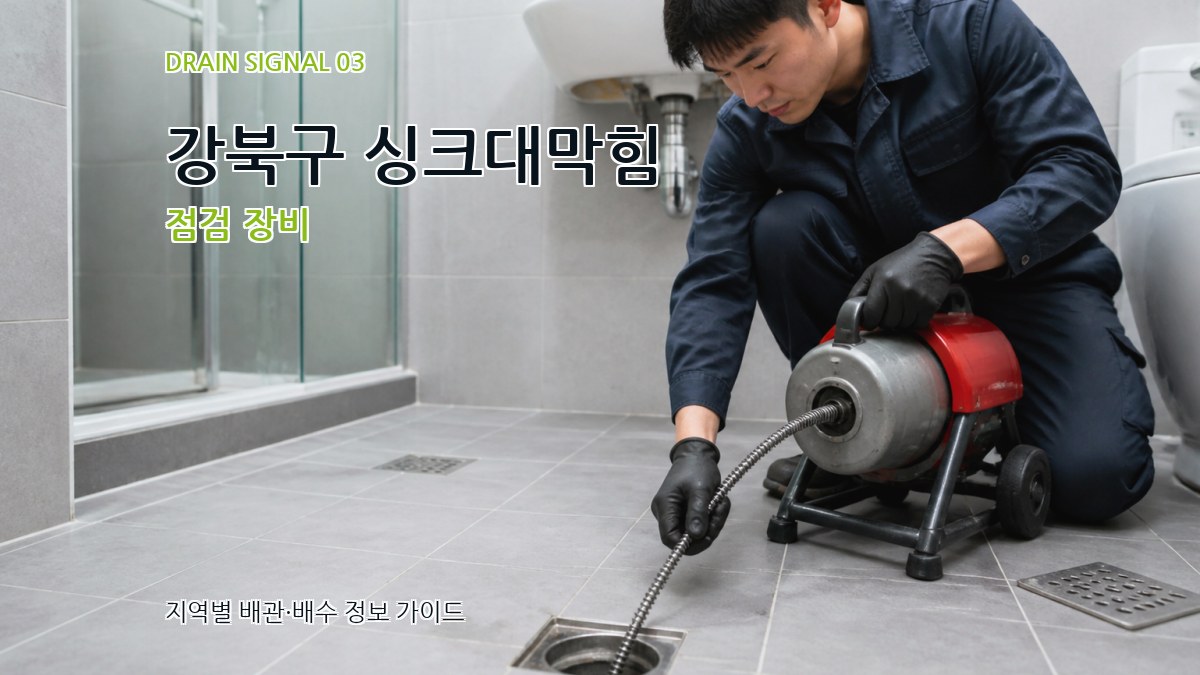 강북구 싱크대막힘 점검 장비