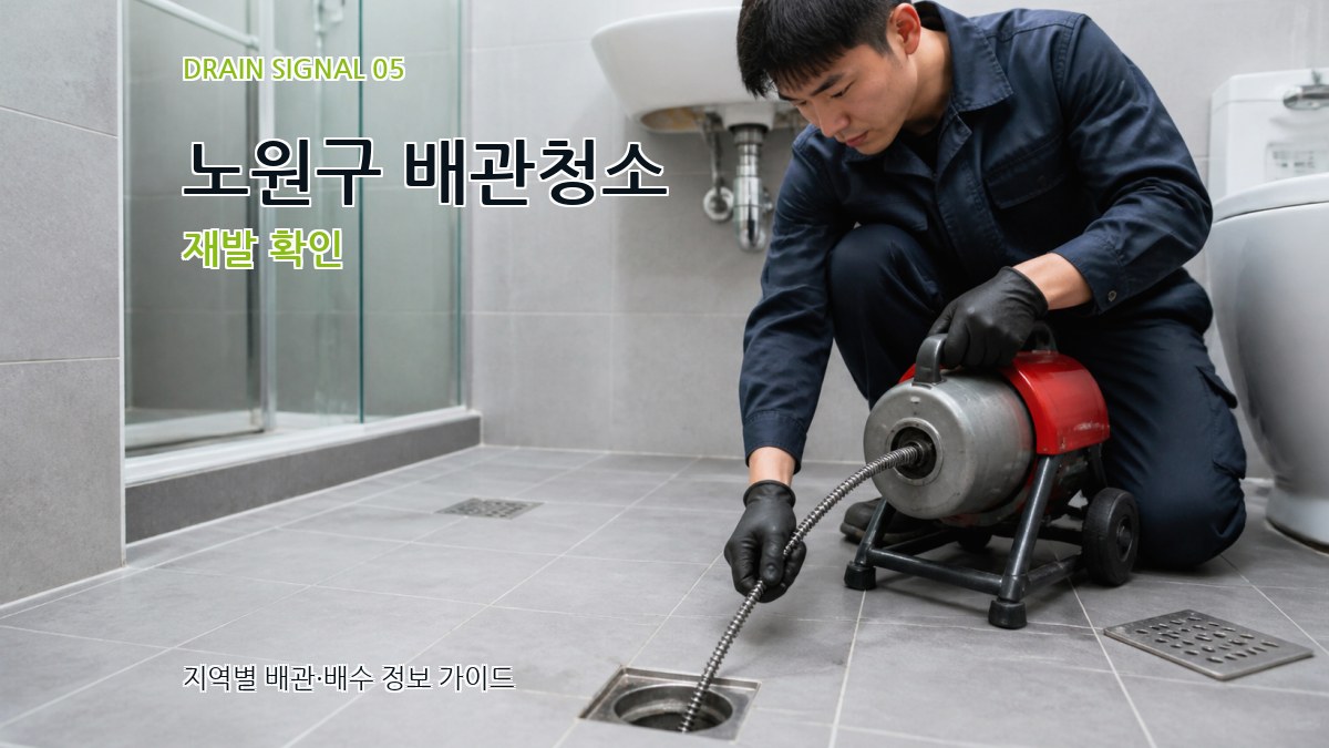 노원구 배관청소 재발 확인