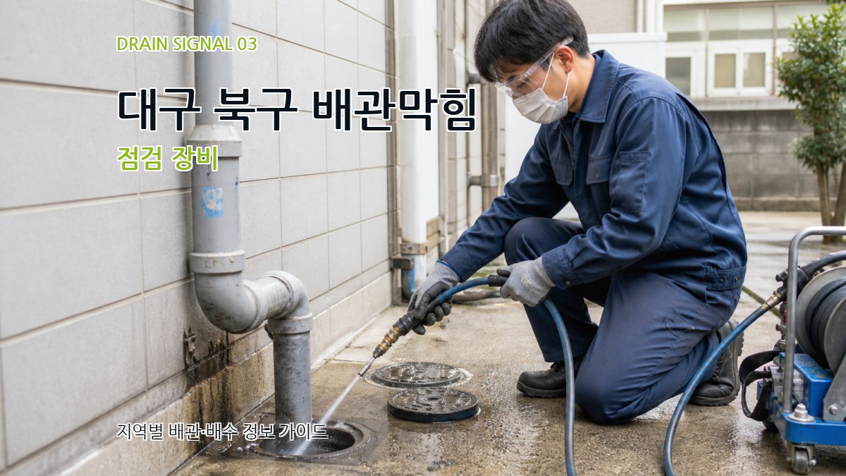 대구 북구 배관막힘 점검 장비