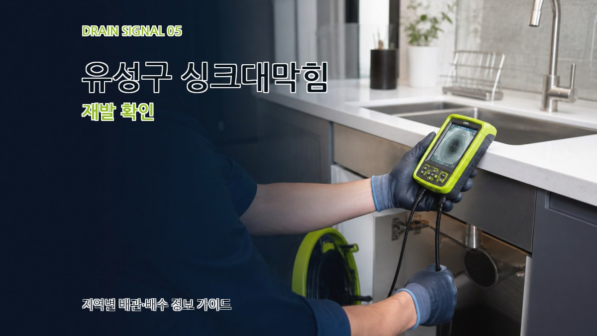 유성구 싱크대막힘 재발 확인