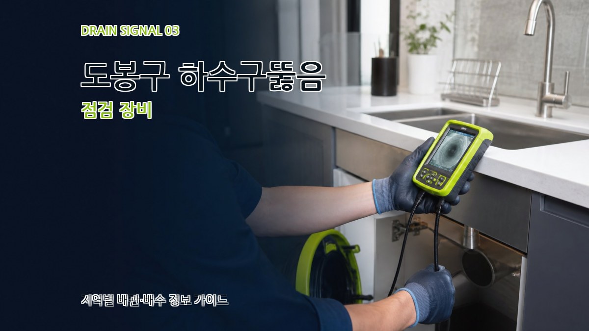 도봉구 하수구뚫음 점검 장비