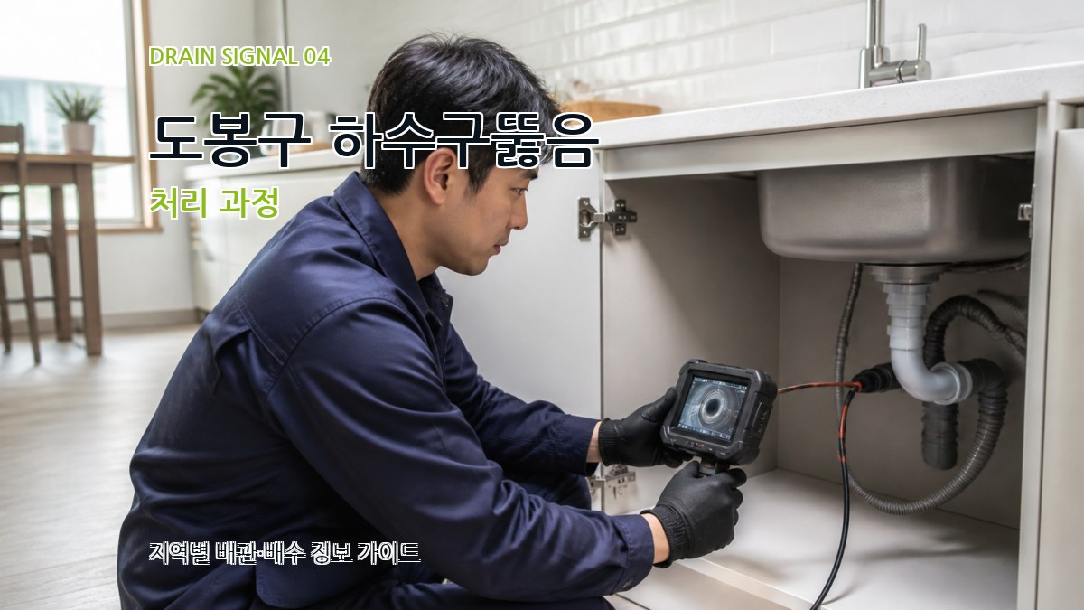 도봉구 하수구뚫음 처리 과정