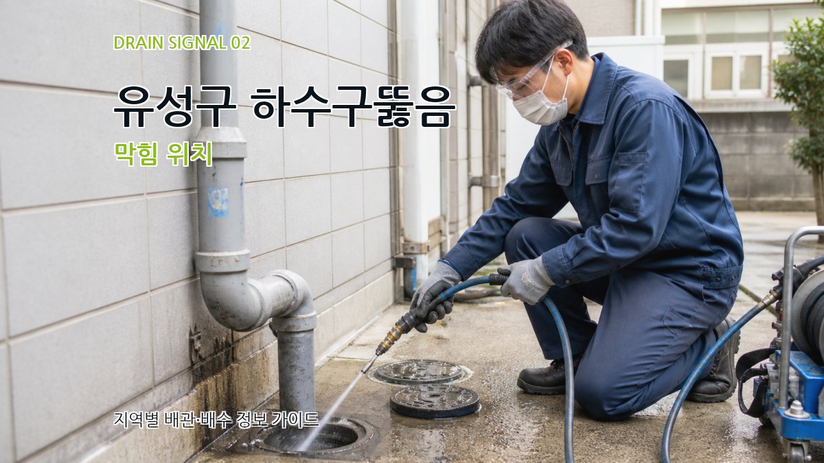 유성구 하수구뚫음 막힘 위치