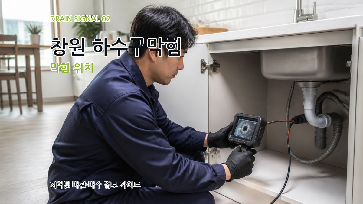 창원 하수구막힘 막힘 위치