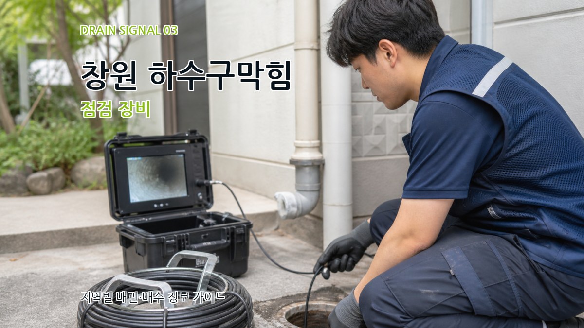창원 하수구막힘 점검 장비