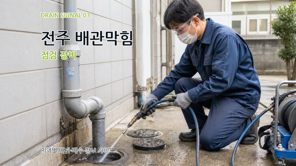 전주 배관막힘 점검 장비