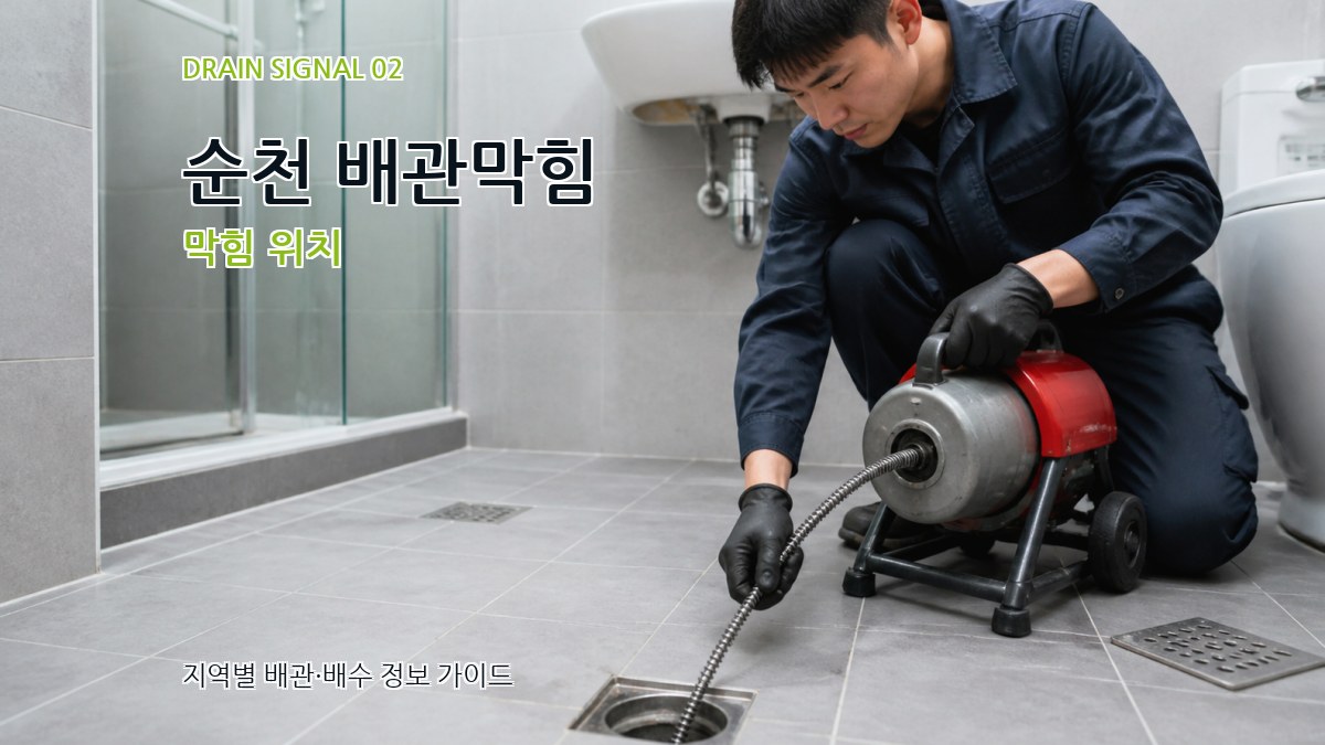 순천 배관막힘 막힘 위치