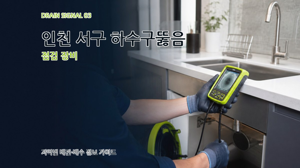 인천 서구 하수구뚫음 점검 장비