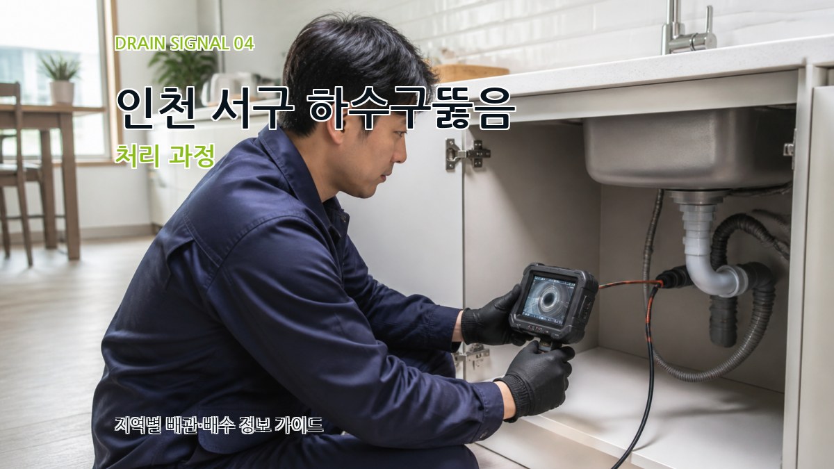 인천 서구 하수구뚫음 처리 과정