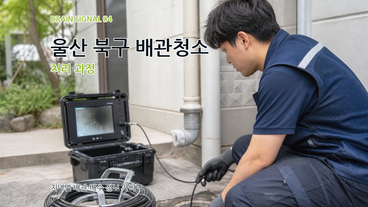 울산 북구 배관청소 처리 과정