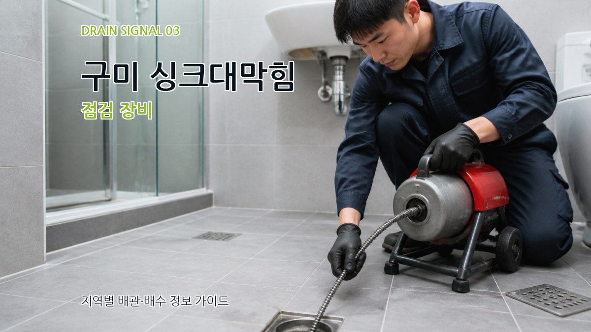 구미 싱크대막힘 점검 장비