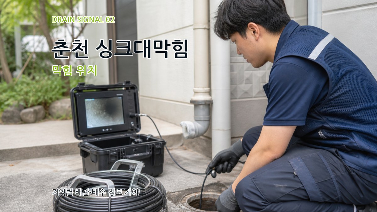 춘천 싱크대막힘 막힘 위치