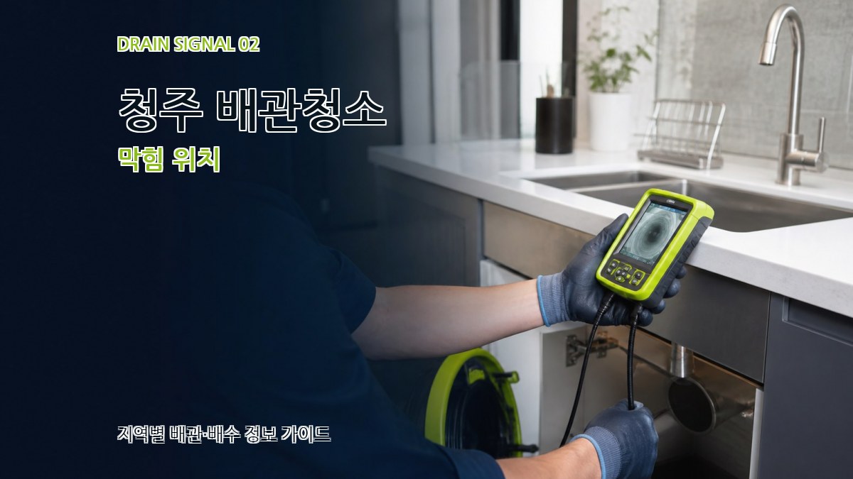 청주 배관청소 막힘 위치