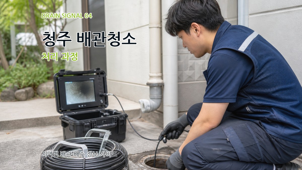 청주 배관청소 처리 과정