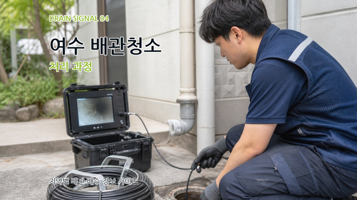 여수 배관청소 처리 과정