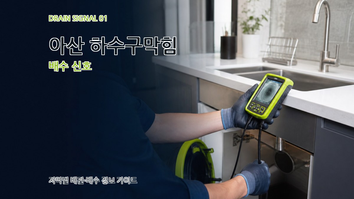 아산 하수구막힘