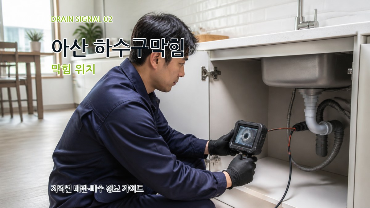 아산 하수구막힘 막힘 위치