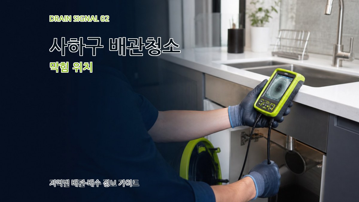 사하구 배관청소 막힘 위치