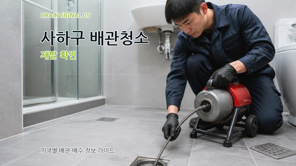 사하구 배관청소 재발 확인