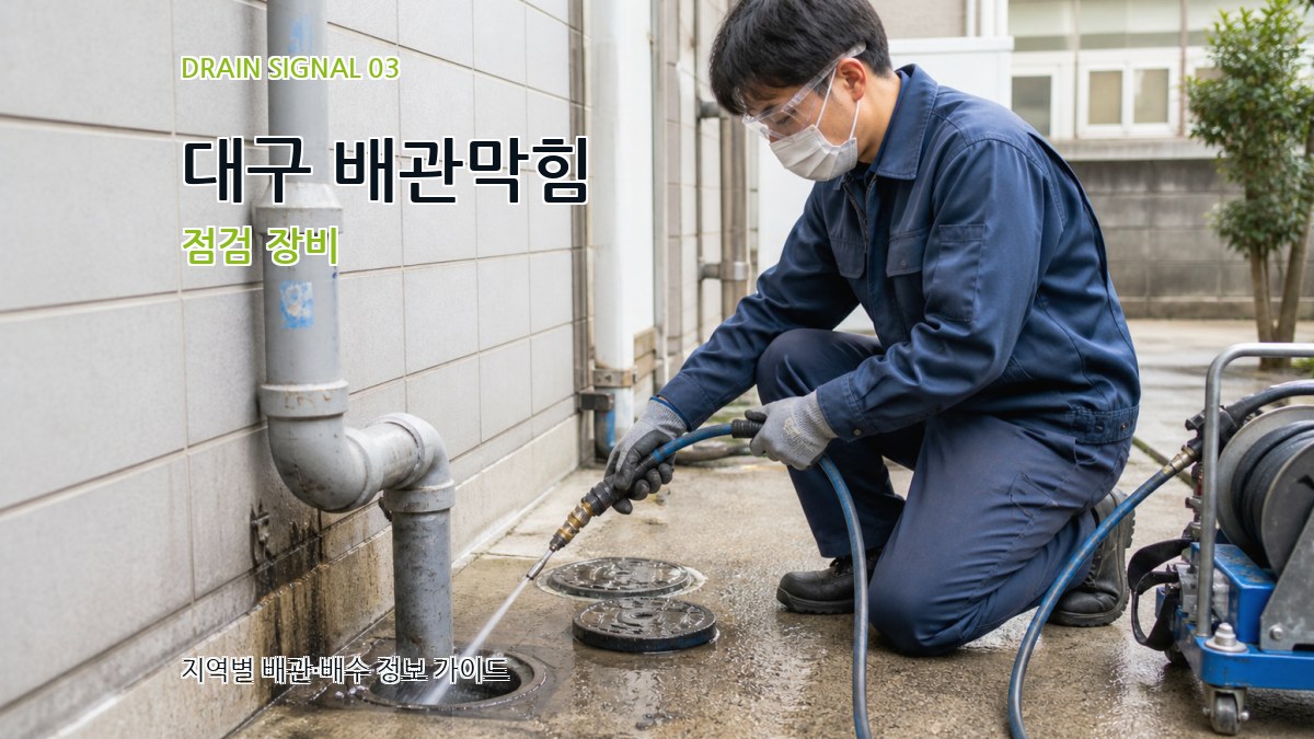 대구 배관막힘 점검 장비