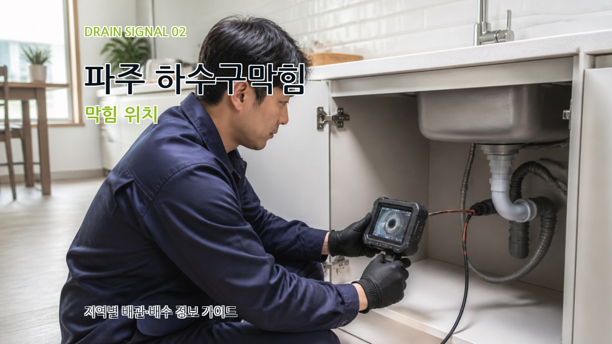 파주 하수구막힘 막힘 위치
